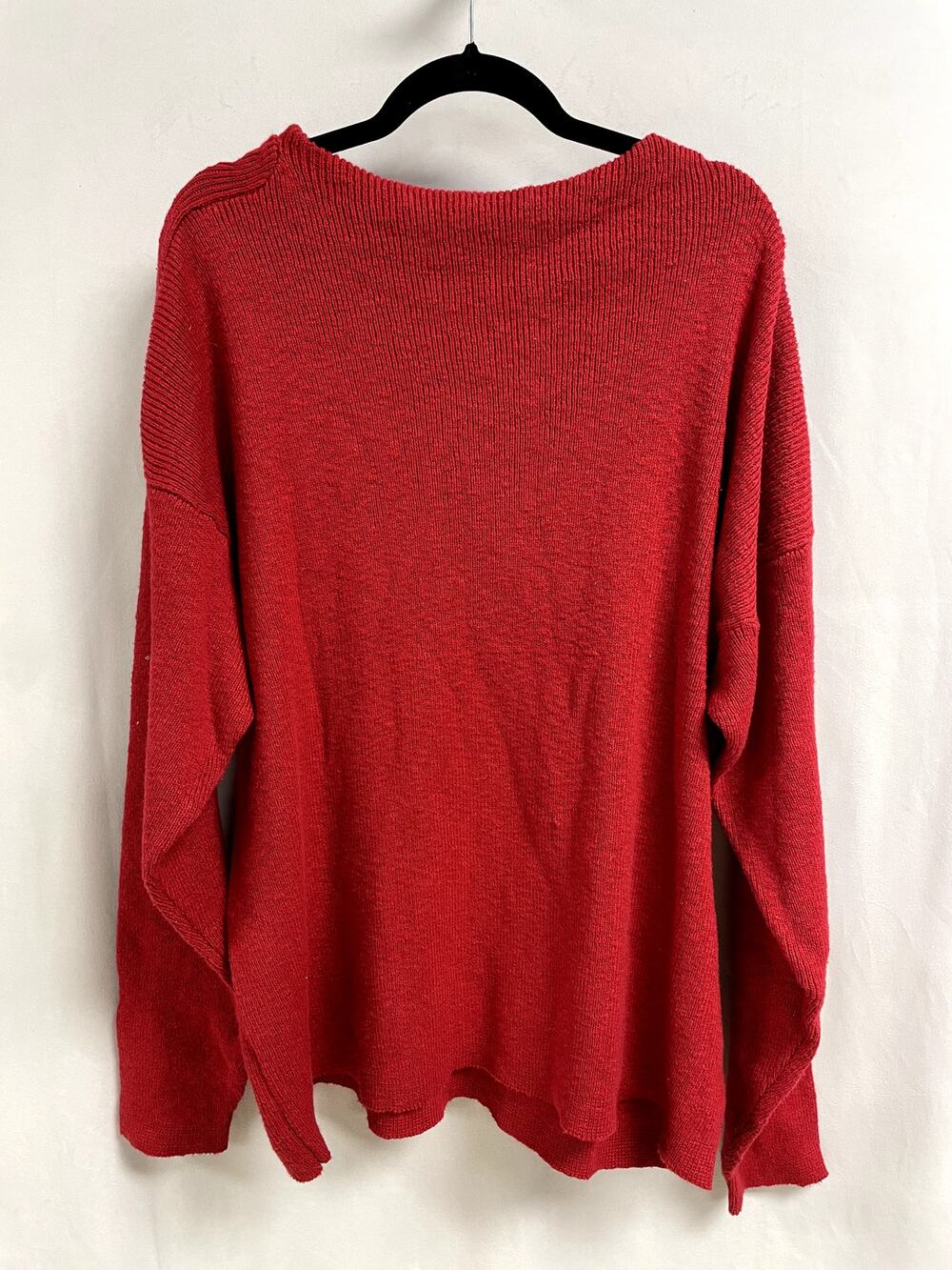THE J PETERMAN CO NEW Merino Wool Crewneck Sweater in Marron Men's XL